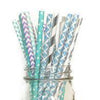 Colorful Paper Straws Frozen